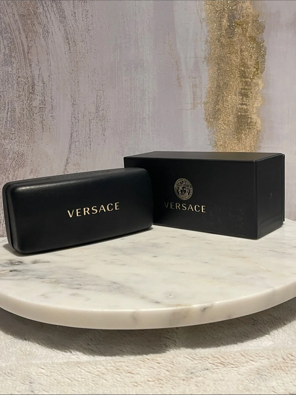 New Black VERSACE glasses case w/box 💖 - Picture 3 of 8